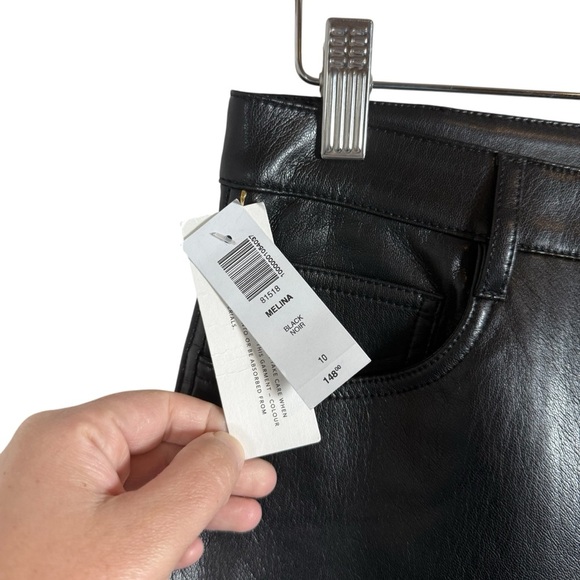 NWT Wilfred by Aritzia The Melina Leather Pants in Black Size 10 - Picture 3 of 9